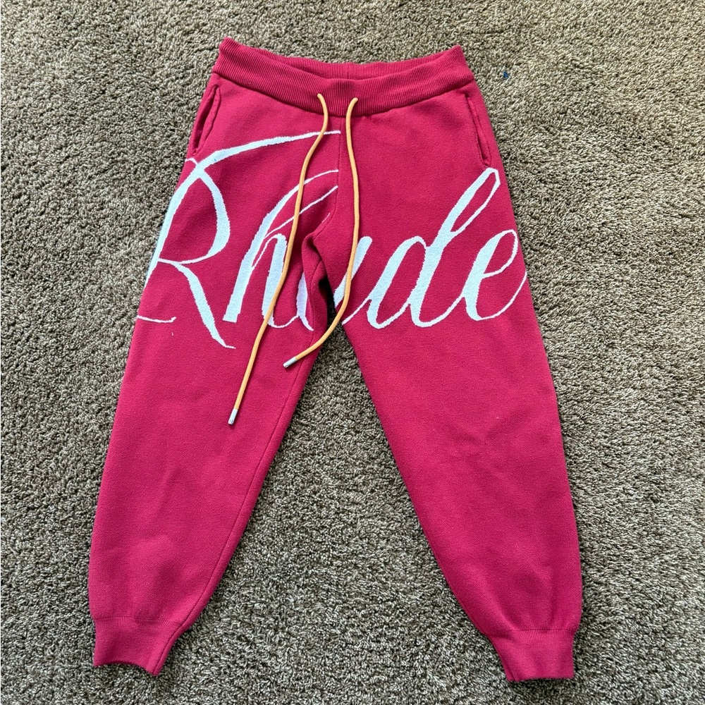 Rhude Kids Pink Sweatpants